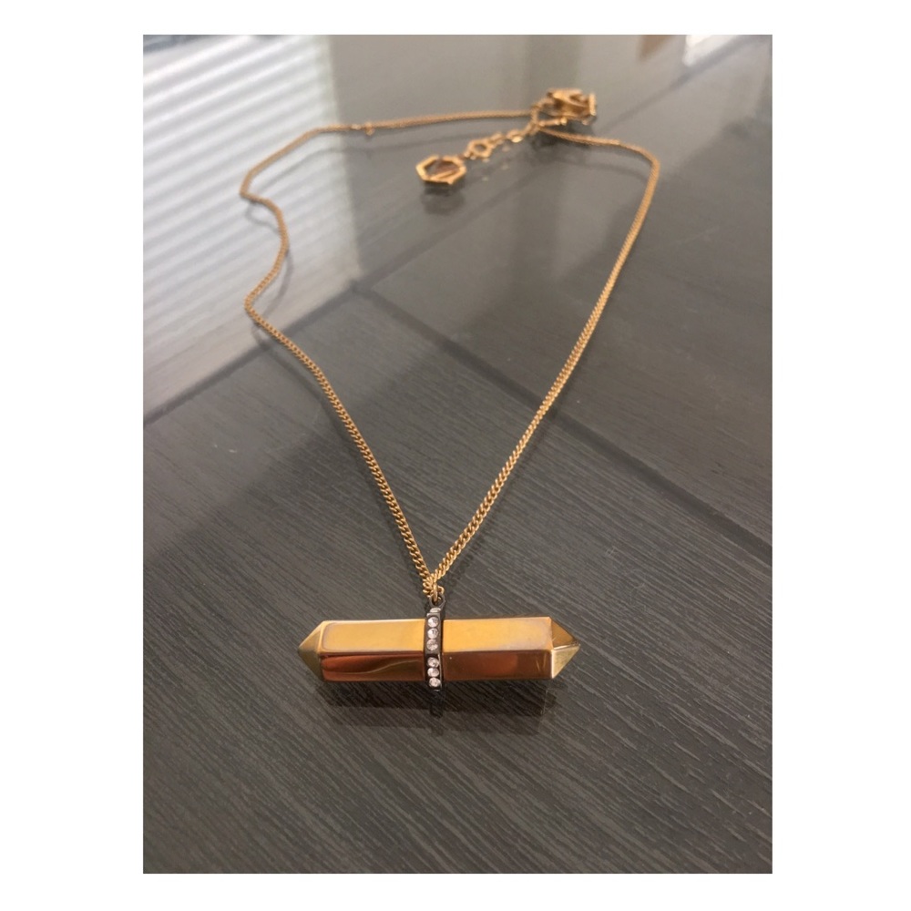 14K Gold Gold + Swarovski Crystals Necklace